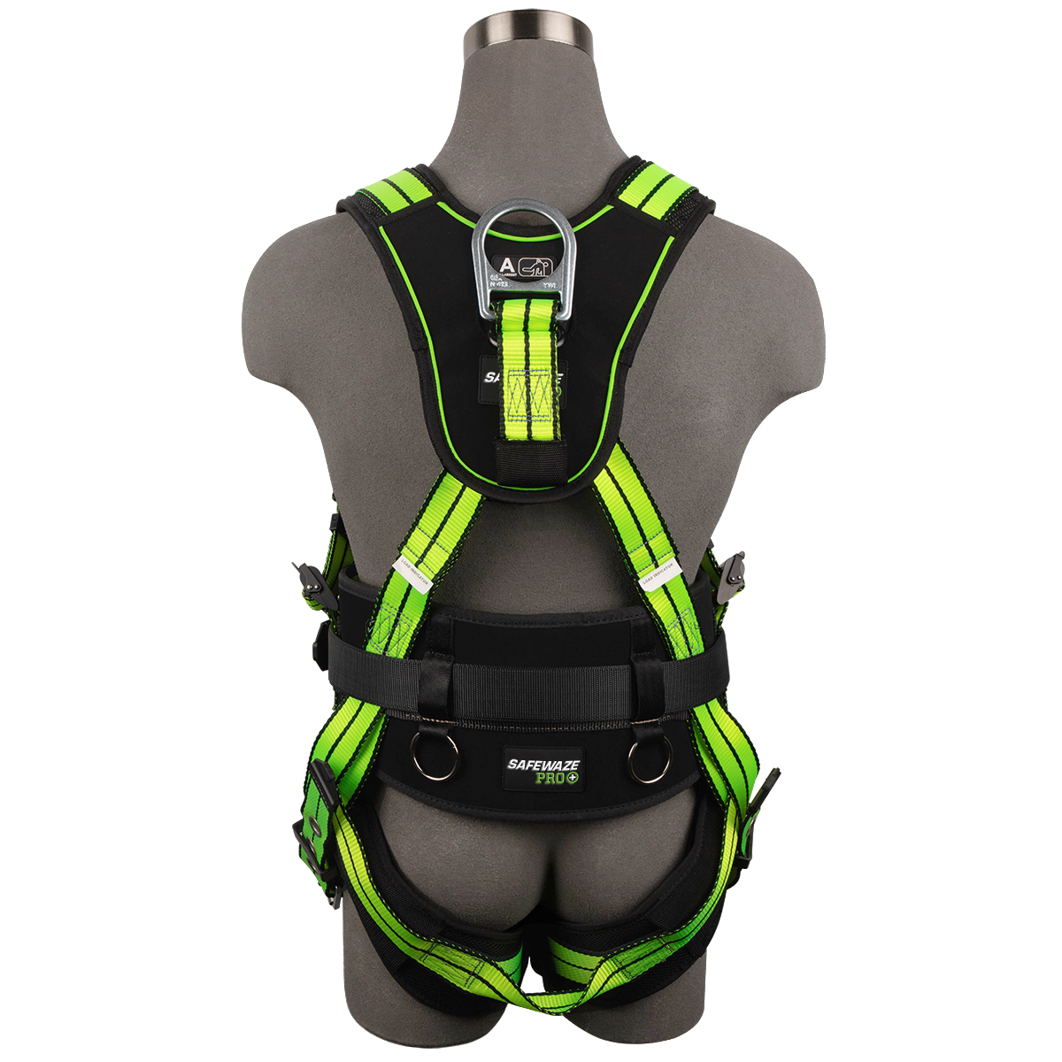 SafeWaze PRO+ Construction Harness: 1D, QC Chest, TB Legs  (3X)