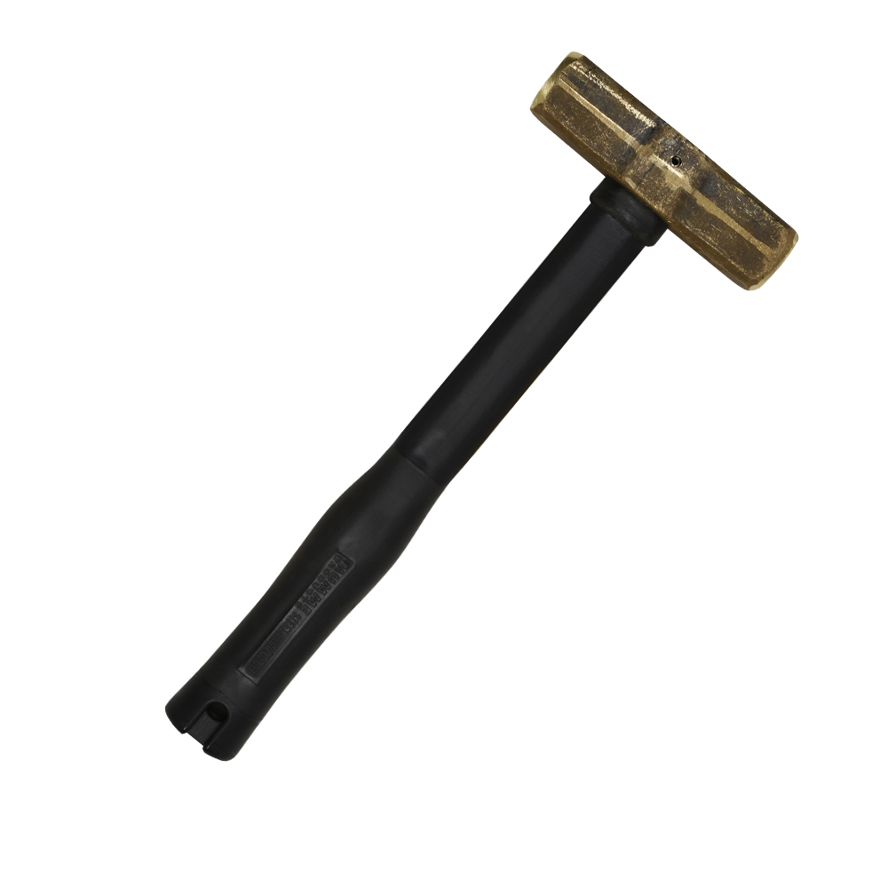 KLEIN Brass Sledge Hammer - Fiberglass Rubber Grip Handle - 4 lbs. (1.8 kg)