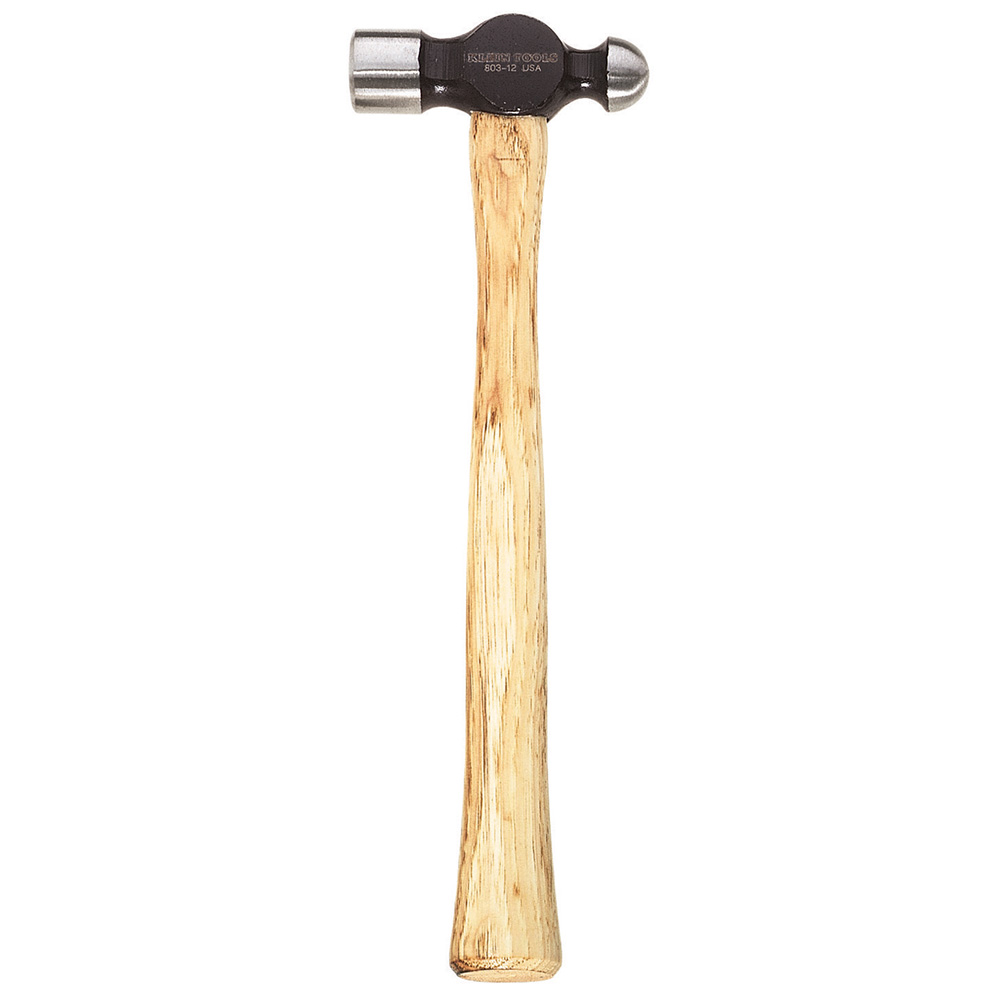 KLEIN Ball Peen Hammer Hickory 11 1/2 Inches
