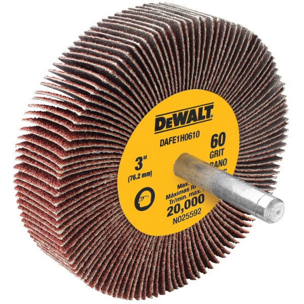 DEWALT 3-Inch By 1-Inch By 1/4-Inch Hp 60G Flap Wheel