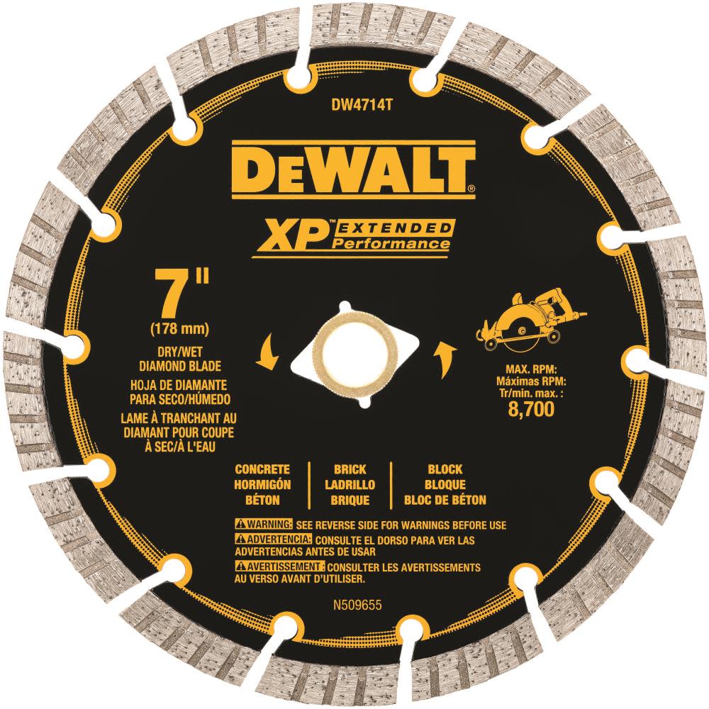 DEWALT XP All-Purpose Segmented Diamond Blades