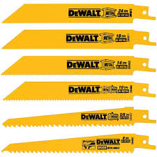 DEWALT Reciprocating Saw Blades, Metal/Wood Cutting Set, 6-Piece