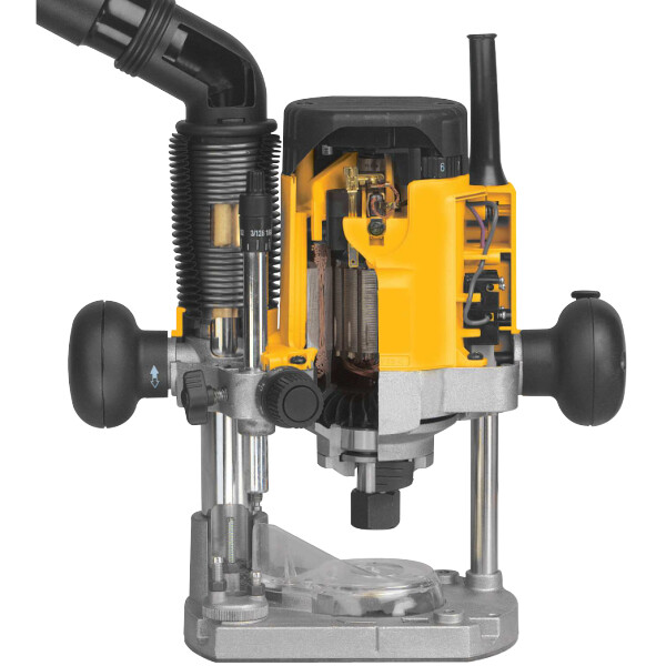 DEWALT 2 Maximum HP Electronic VS Plunge Router with Dust Extraction