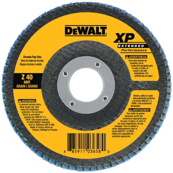 DEWALT 4-1/2-Inch By 7/8-Inch 60G Xp Flap Disc