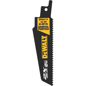 DEWALT 9 In High Speed Steel Reciprocating Saw Blade 10 TPI With Taller Strip (100 Pack)