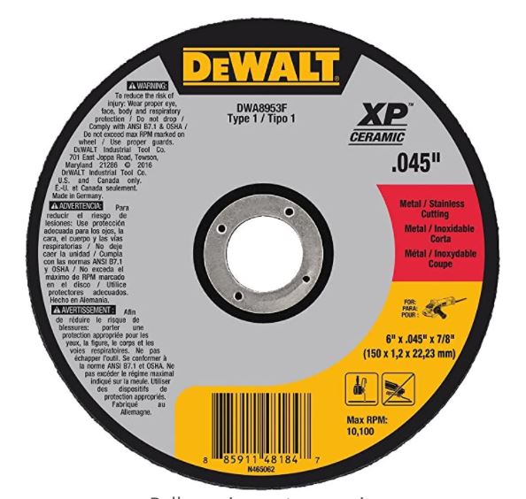 DEWALT ELITE SERIES 6 In x .045 in Ceramic Abrasive Chop / Cut-Off Blade with 7/8 in Arbor For Stainless & Mild Steel Cutting (1 Pack)