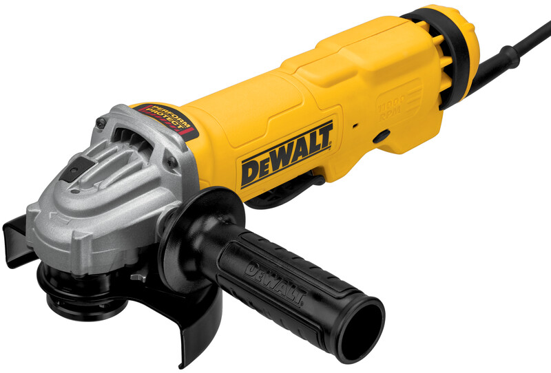 DEWALT Angle Grinder Tool, 4-1/2 To 5-Inch, Paddle Switch With Trigger Lock