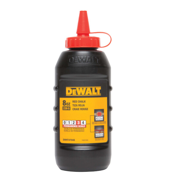DEWALT 225 gr / 8 oz. Chalk - Red