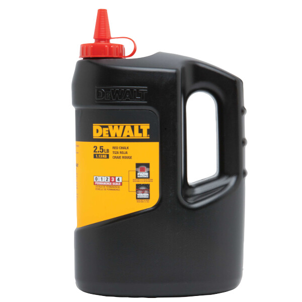 DEWALT 1.15 kg / 2.5 lbs. Chalk - Red