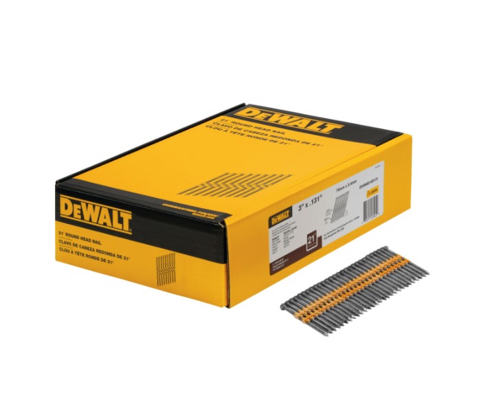 DEWALT 2-3/8 In. X 0.113 In. Ring Shank Galvanized Metal Framing Nails 2000 Per Box