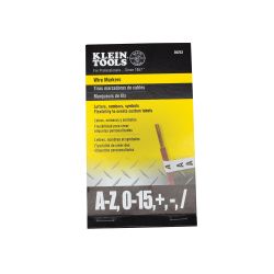 Klein Wire Markers-Black Letters, Numbers and Symbols