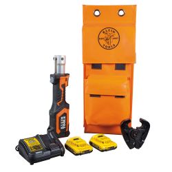 Klein Battery-Operated Cable Crimper, D3 Groove Jaw