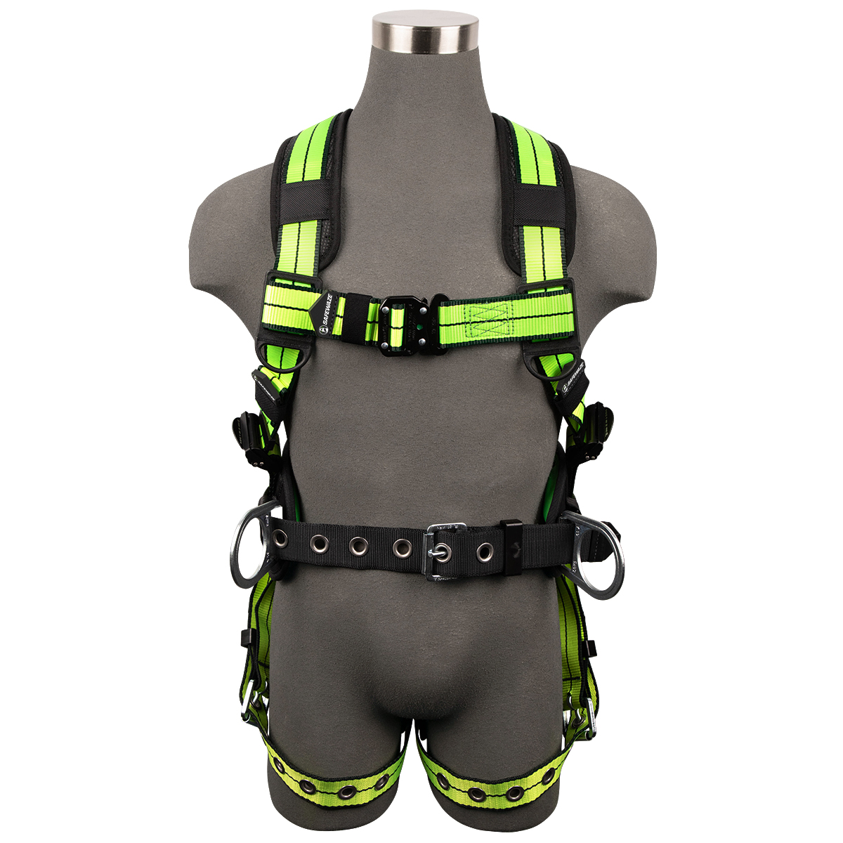 SafeWaze PRO+ Construction Harness: 3D, QC Chest, TB Legs  (4X)
