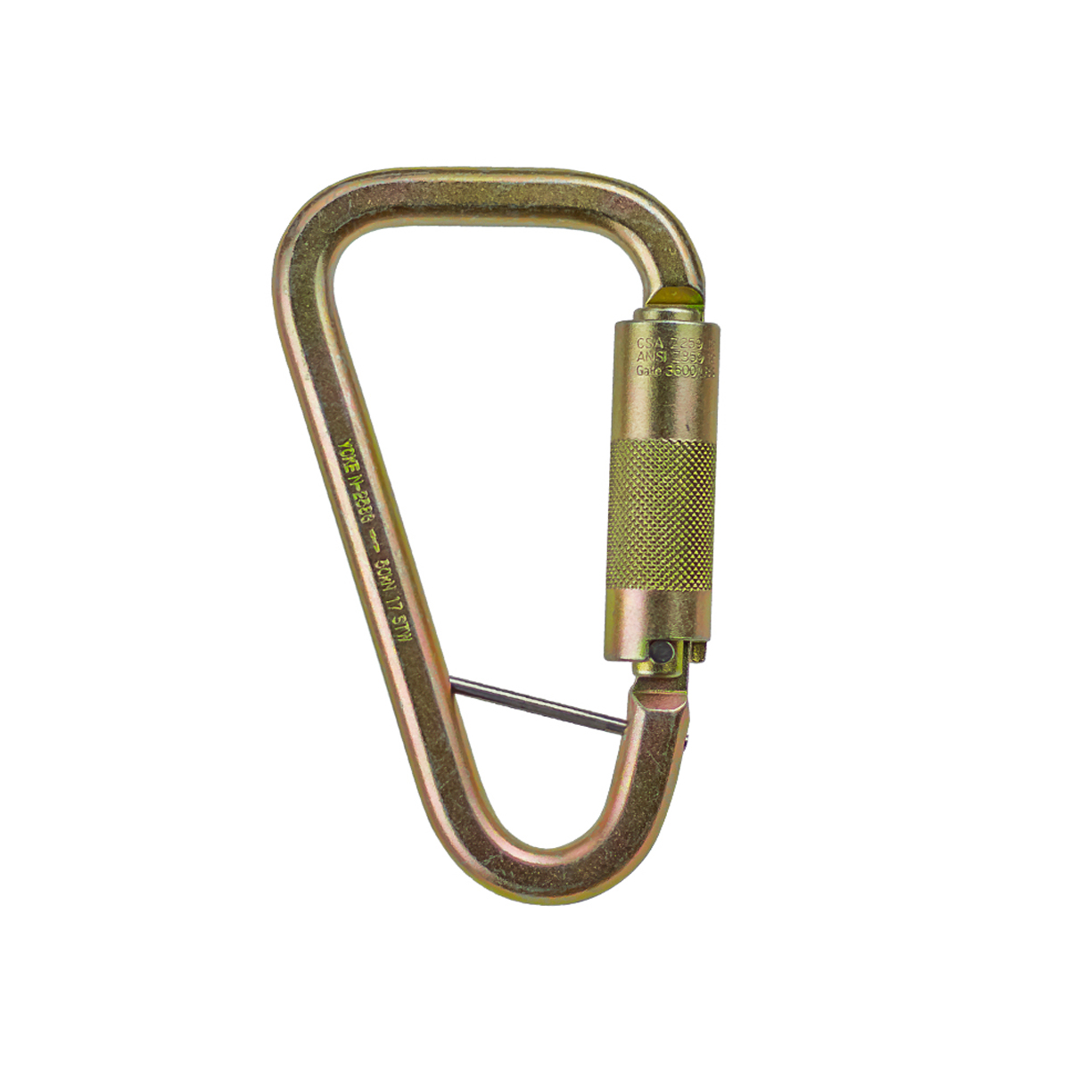 SafeWaze Steel Carabiner w/captive pin