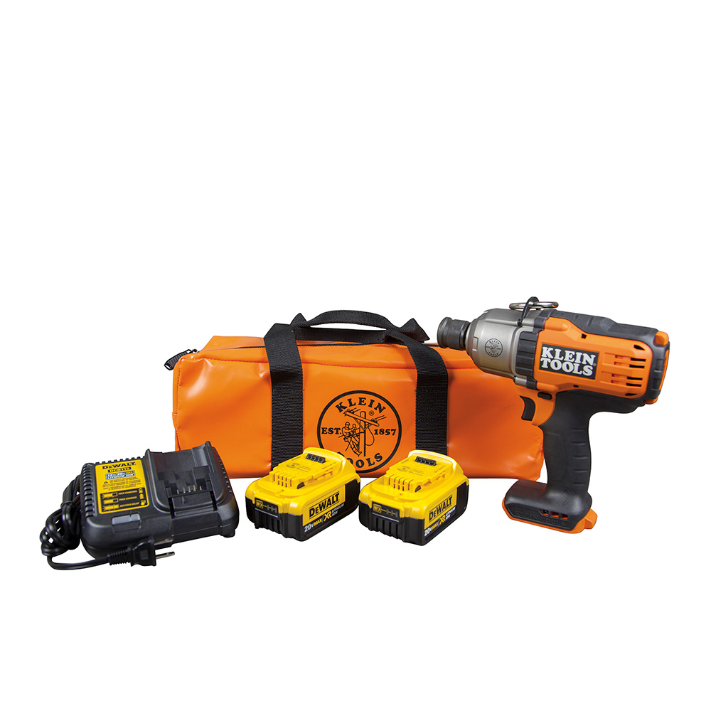 Klein Battery-Operated Impact Wrench Kit, 7/16