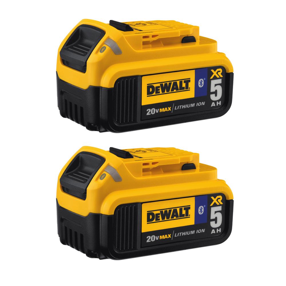 DEWALT 20V MAX 5.0AH BT BATTERY 2PK