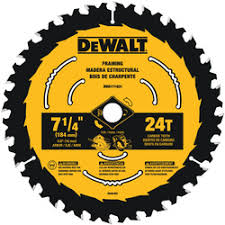 DEWALT 7-1/4 In Carbide Circular Saw Blade 24 Tooth with 5/8 in Arbor (2 Pack)