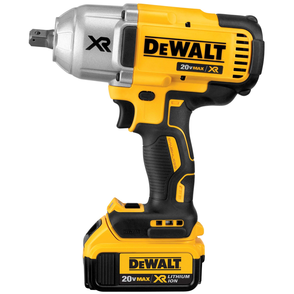 DEWALT 20V Max XR Li-Ion Brushless High Torque 1/2 in. Impact Wrench with Dentent Pin Anvil (4.0 Ah)