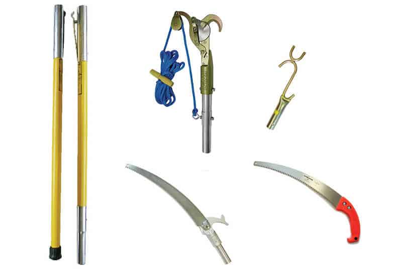 Jameson JE Kit: Pruner, Pole Saw, Wire Limb Raiser, Hand Saw, Poles
