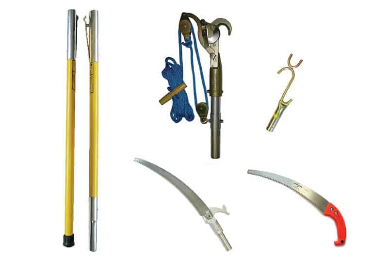 Jameson FG Kit: JA-14 Pruner, Pole Saw, Wire Limb Raiser, Hand Saw, Poles