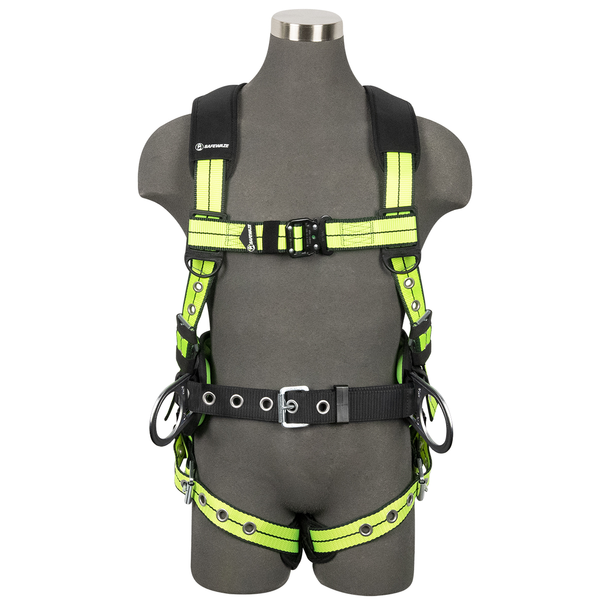 SafeWaze PRO+ Construction Harness: 3D, QC Chest, TB Legs, TB Torso  (M)