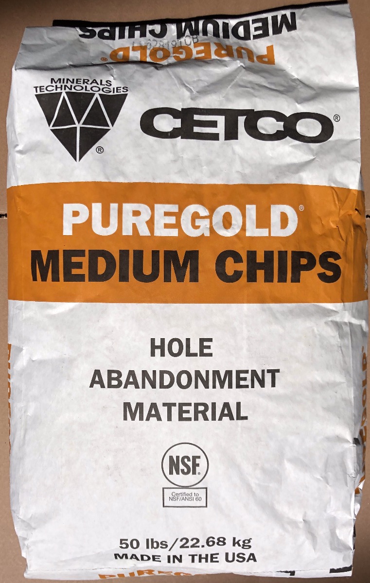 CETCO PUREGOLD MEDIUM CHIPS 50 LB BAG - Sold by the BAG