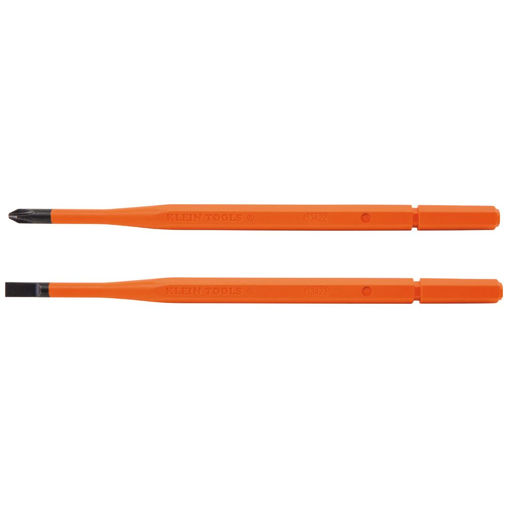 Klein Screwdriver Blades, Insulated Single-End, 2-Pack