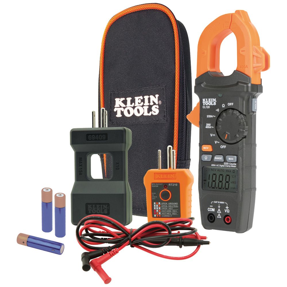 Klein Clamp Meter Electrical Test Kit