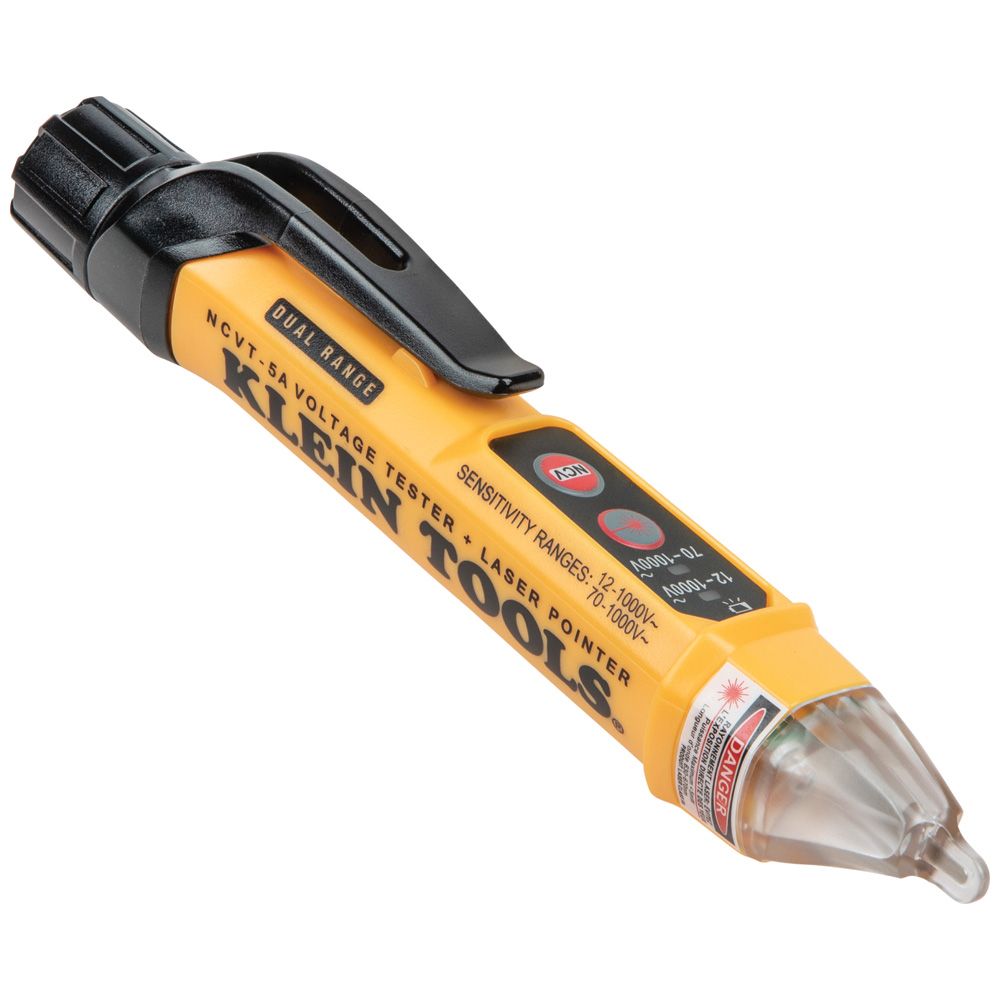 Klein Non-Contact Voltage Tester Pen, Dual Range, with Laser Pointer