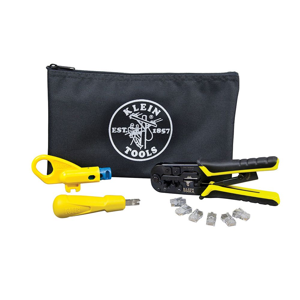 Klein Twisted Pair Installation Kit with Zipper Pouch