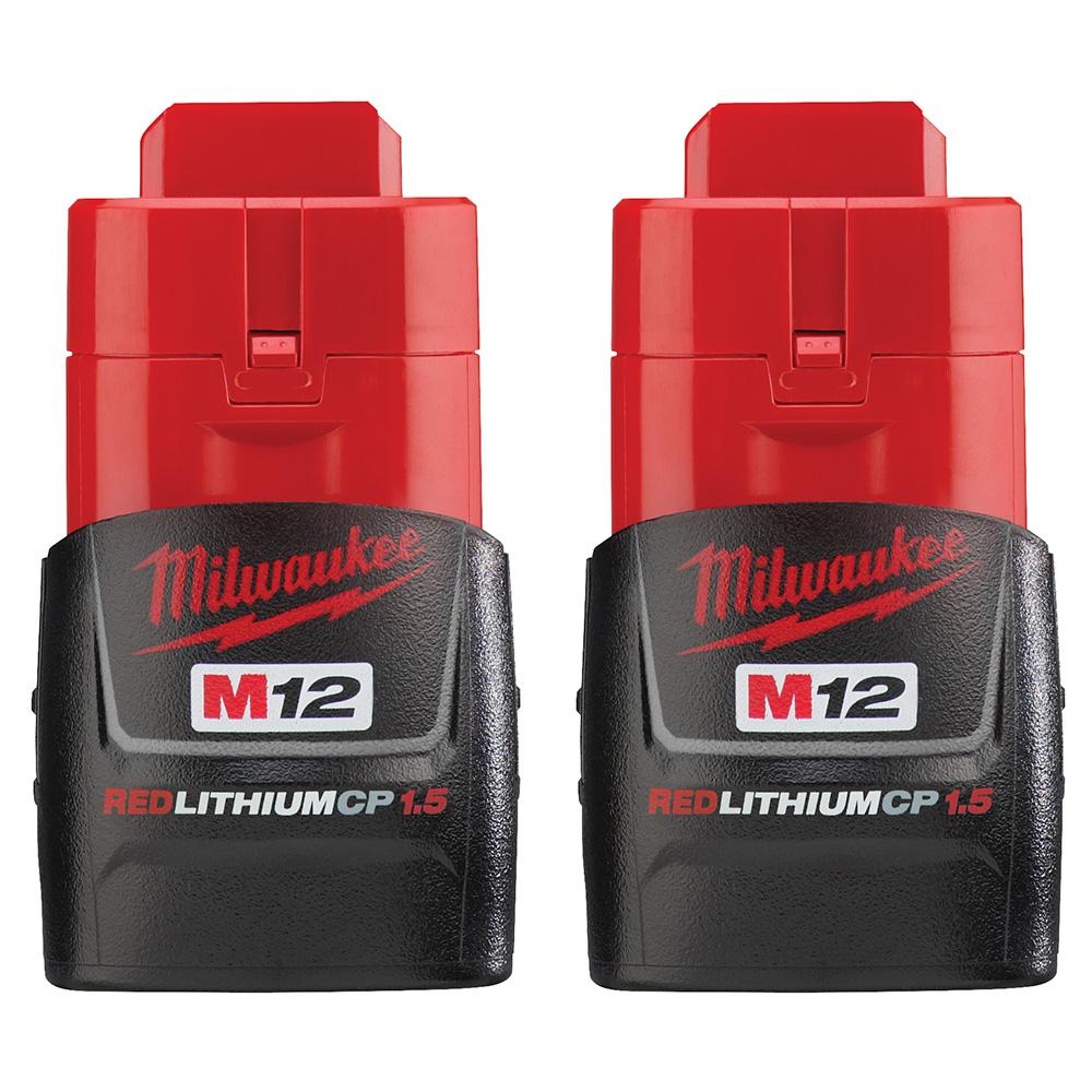 Milwaukee M12™ REDLITHIUM™ 2 PACK - CP BAT (1.5Ah)
