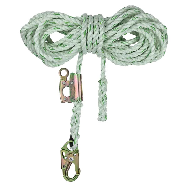 SafeWaze PRO 50' Vertical Lifeline Assembly: Snap Hook, Rope Grab