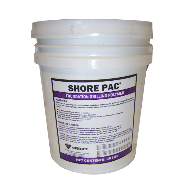 SHORE PAC-Viscous Soil Stabilizing Polymer 36LB Pail
